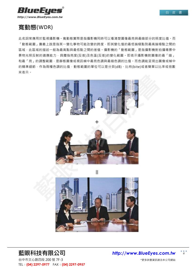 摄影机常用参数说明与实际用途
